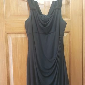 Black chiffon dress